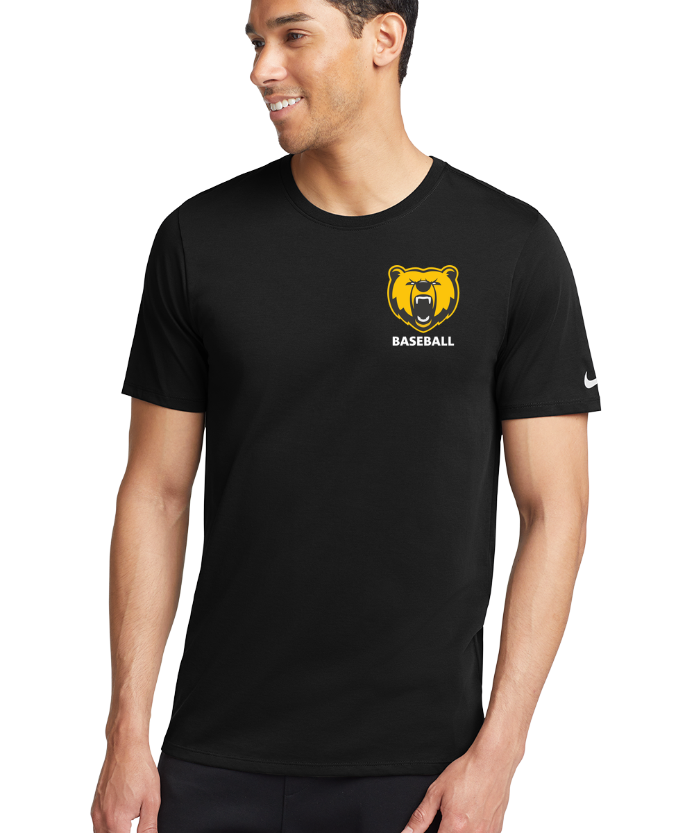 Byron Baseball - Black T-Shirt - Left Chest