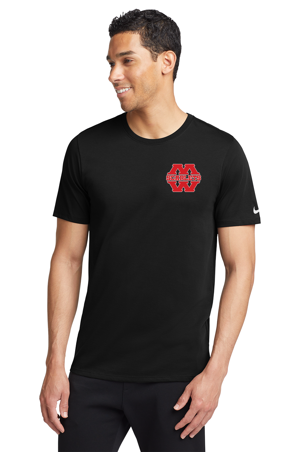 Mankato West Track - Black T-Shirt - Left Chest