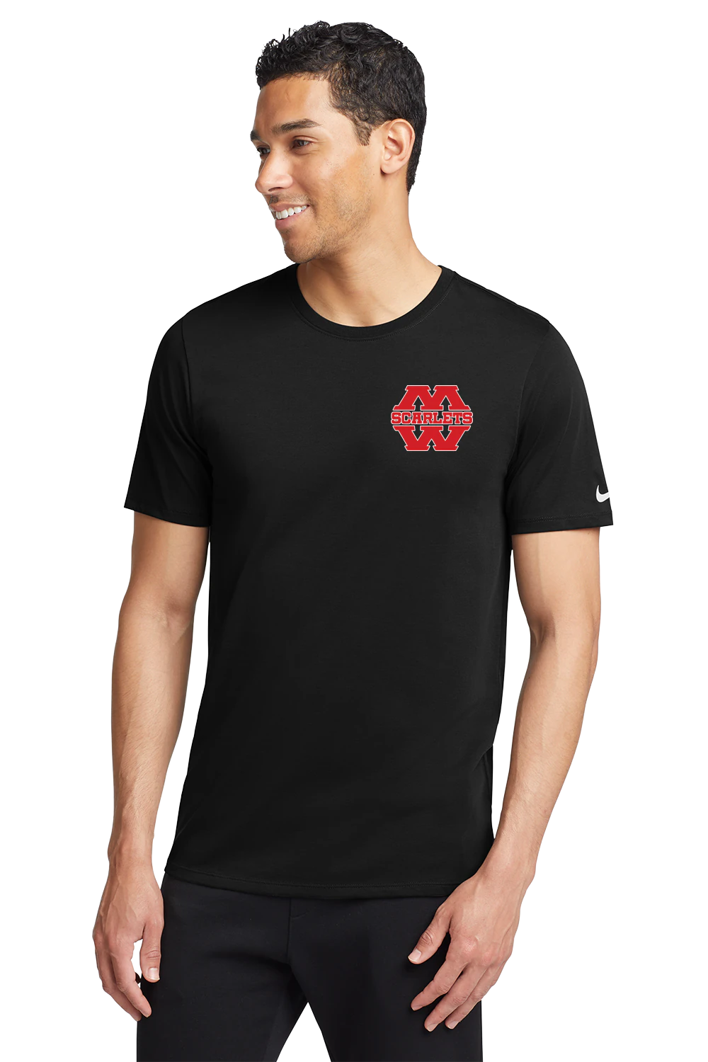 Mankato West Track - Black T-Shirt - Left Chest