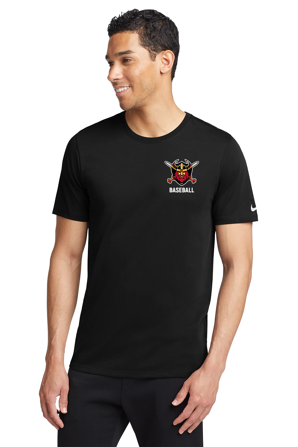 Mille Lacs Baseball - Black T-Shirt - Left Chest