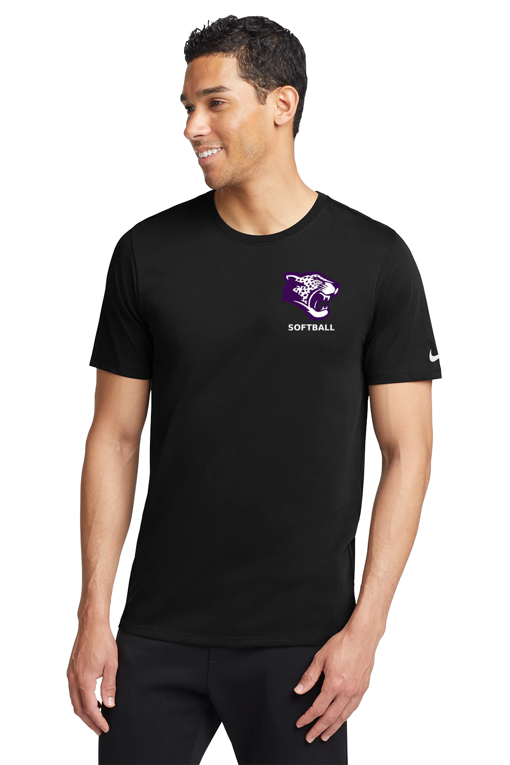 Truman Softball - Black T-Shirt - Left Chest
