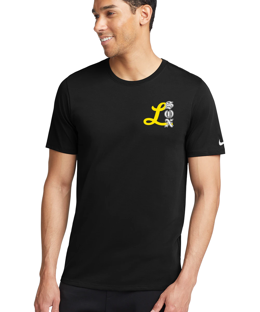 Lamberton LongSox Baseball - Black T-Shirt - Left Chest