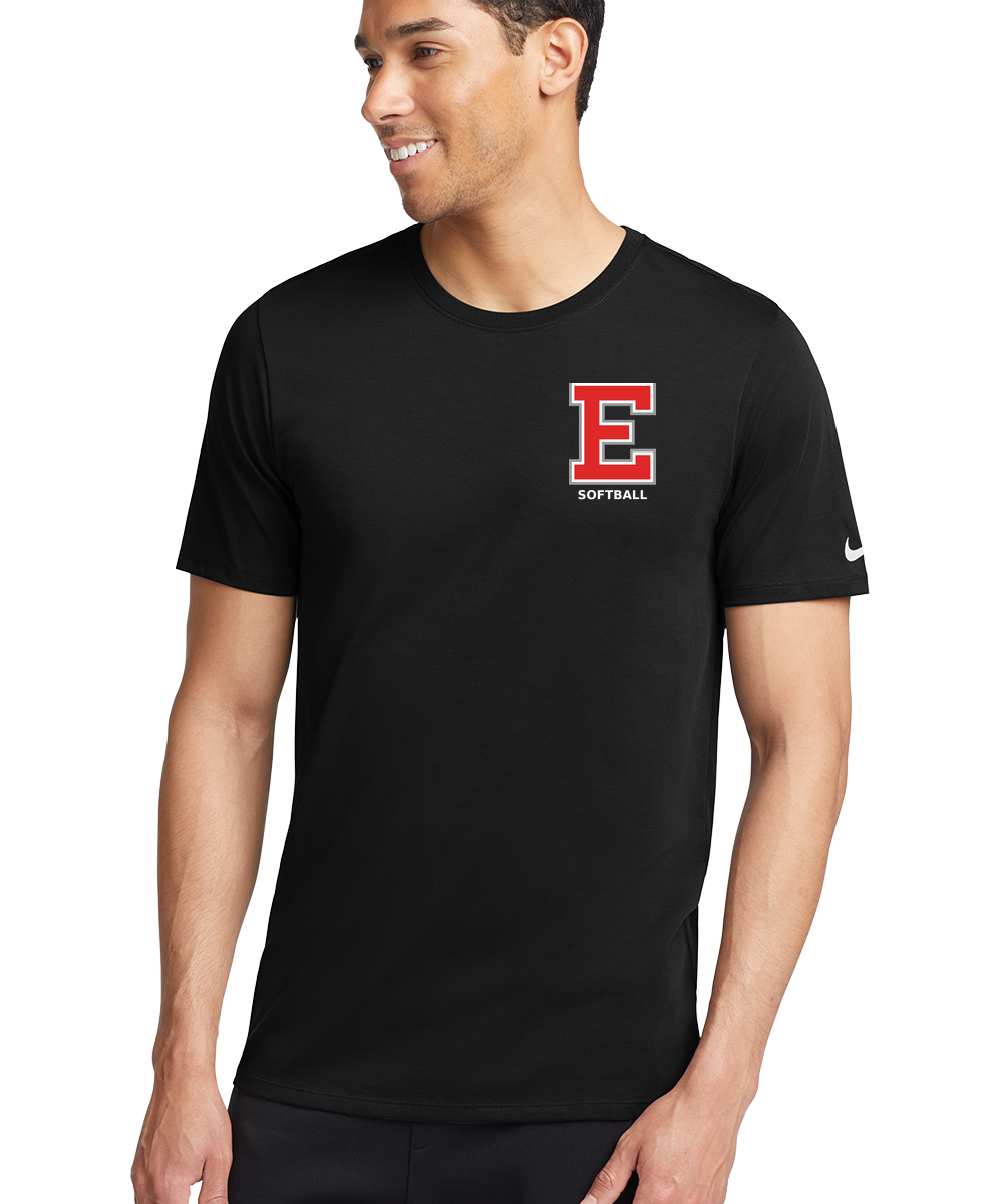 Duluth East Softball - Black T-Shirt - Left Chest