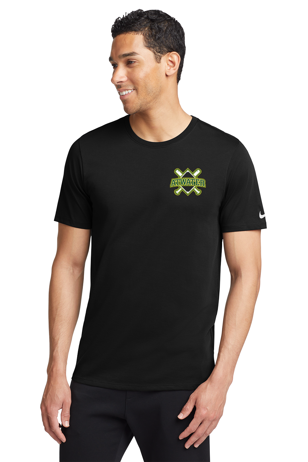 Atwater Baseball - Black T-Shirt - Left Chest