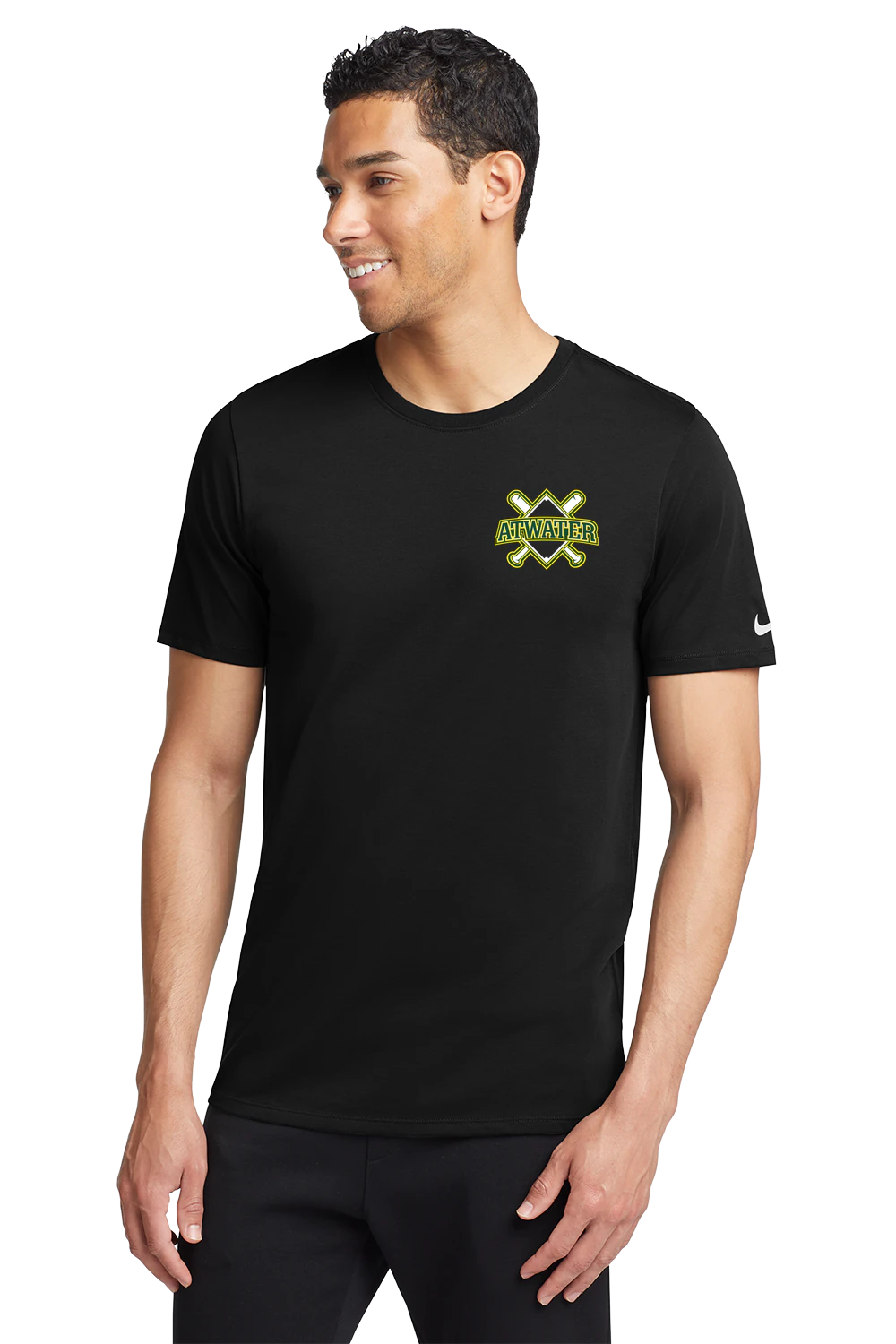 Atwater Baseball - Black T-Shirt - Left Chest