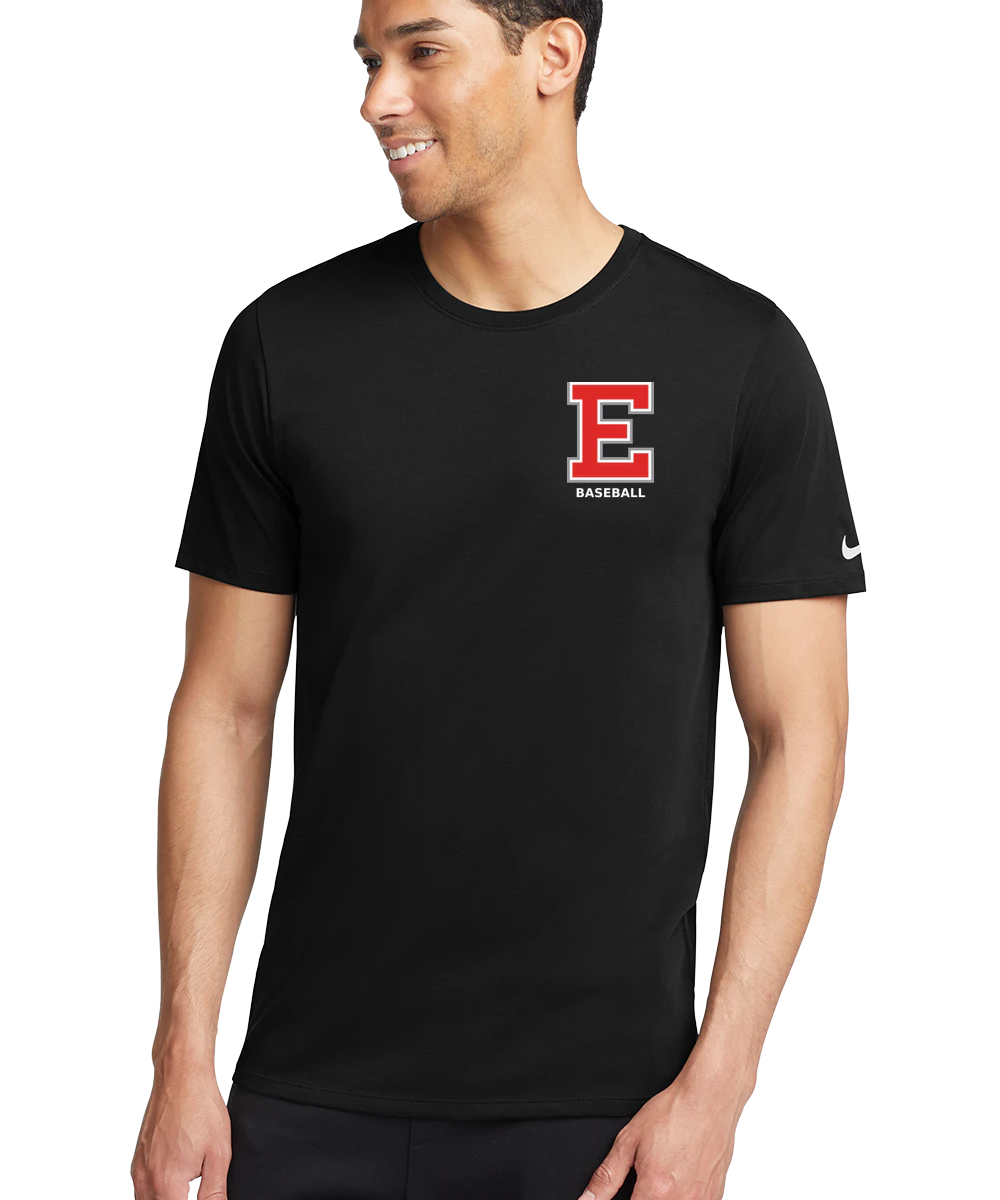 Duluth East Baseball - Black T-Shirt - Left Chest