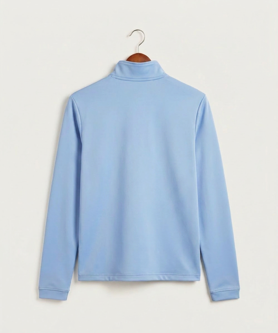 Janesville Waldorf Pemberton Volleyball (Girls) - Blue Fusion Men's Ultimate365 Lightweight Quarter-Zip Pullover (back)