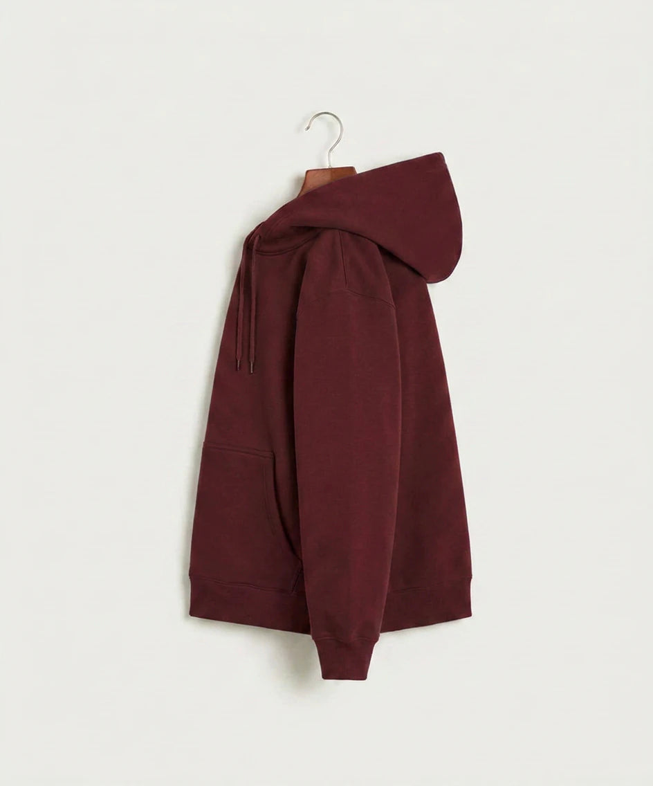 Moline Cheer general - Burgundy Hoodie Value - Left Chest (side)