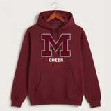 Moline Cheer general - Burgundy Hoodie Value - Full Front
