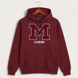 Moline Cheer general - Burgundy Hoodie Value - Full Front