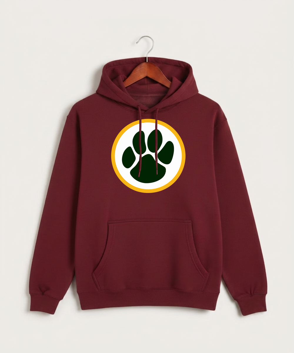 Ashwaubenon High School Football (Boys) - Burgundy Hoodie Value - Full Front