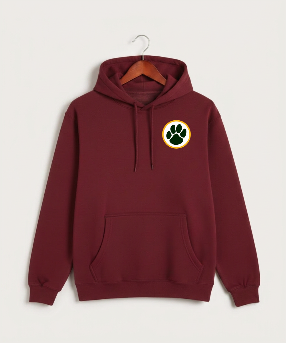 Ashwaubenon High School Football (Boys) - Burgundy Hoodie Value - Left Chest