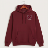 Moline Cheer general - Burgundy Hoodie Value - Left Chest