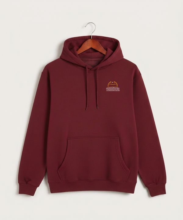 Dover-Eyota High School Volleyball (Girls) - Burgundy Hoodie Value - Left Chest