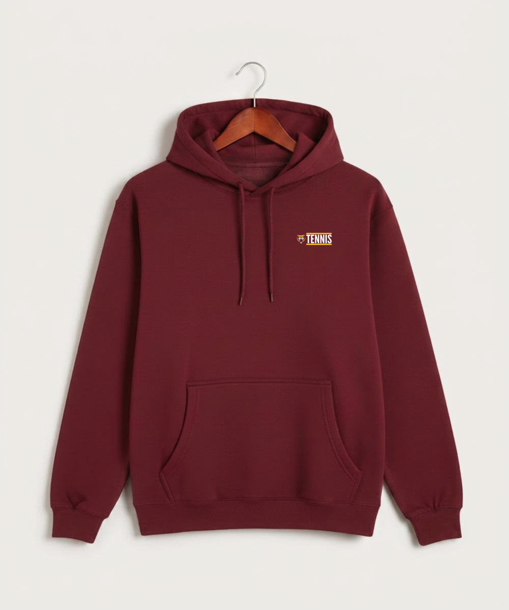 Stewartville High School Tennis (Coed) - Burgundy Hoodie Value - Left Chest