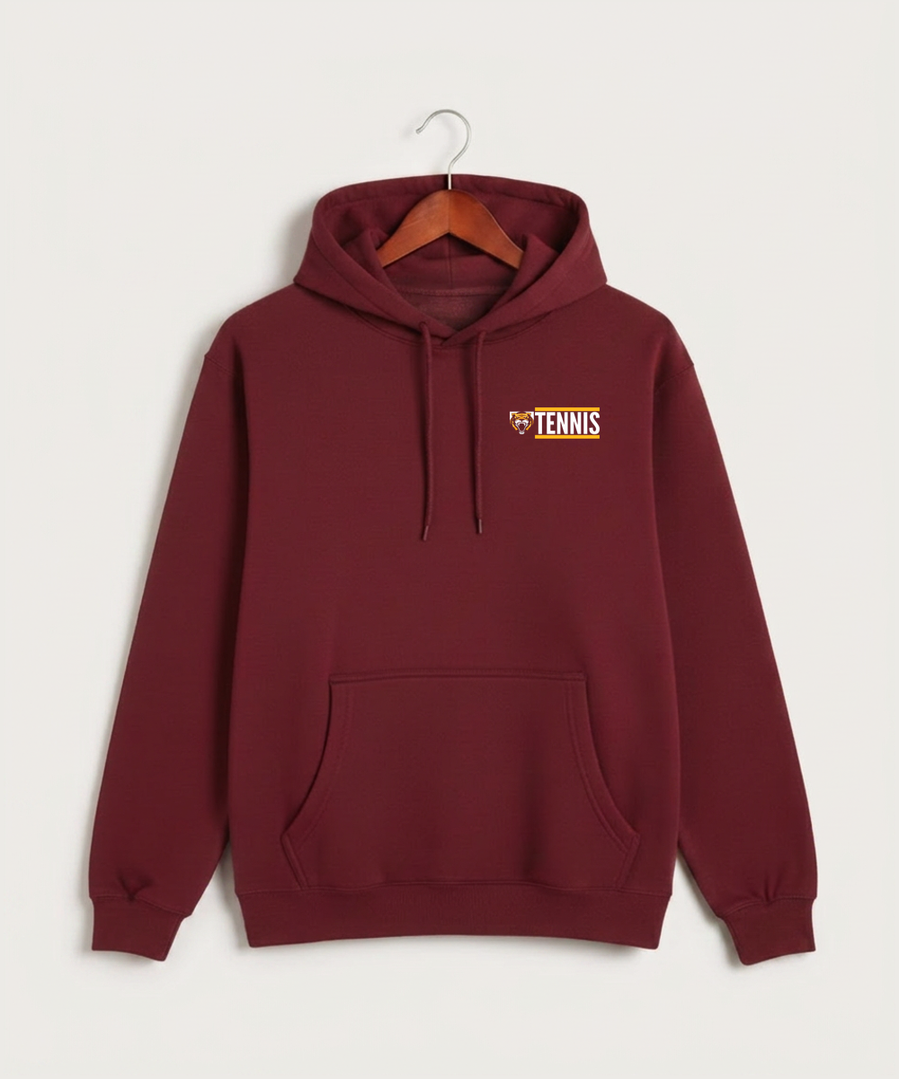 Stewartville High School Tennis (Coed) - Burgundy Hoodie Value - Left Chest