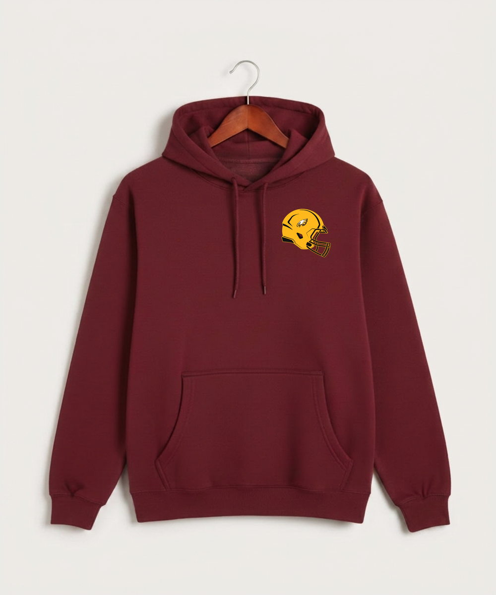Dover-Eyota High School Football (Boys) - Burgundy Hoodie Value - Left Chest
