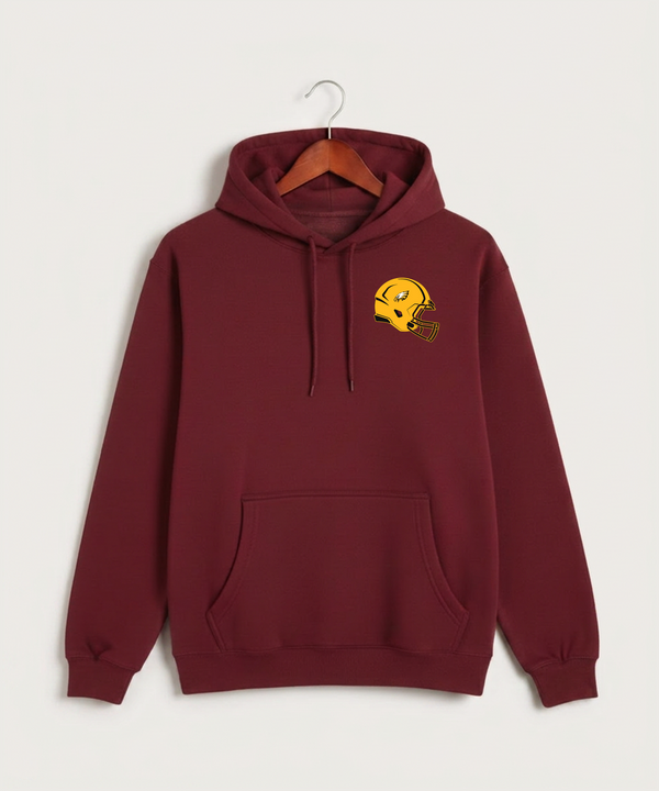 Dover-Eyota High School Football (Boys) - Burgundy Hoodie Value - Left Chest