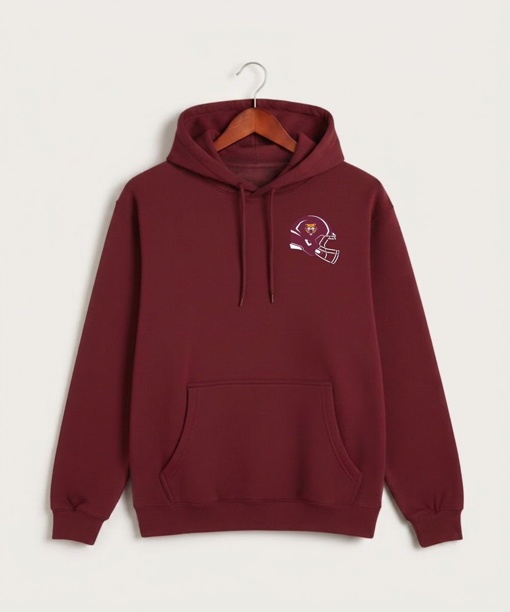 Stewartville High School Football (Boys) - Burgundy Hoodie Value - Left Chest