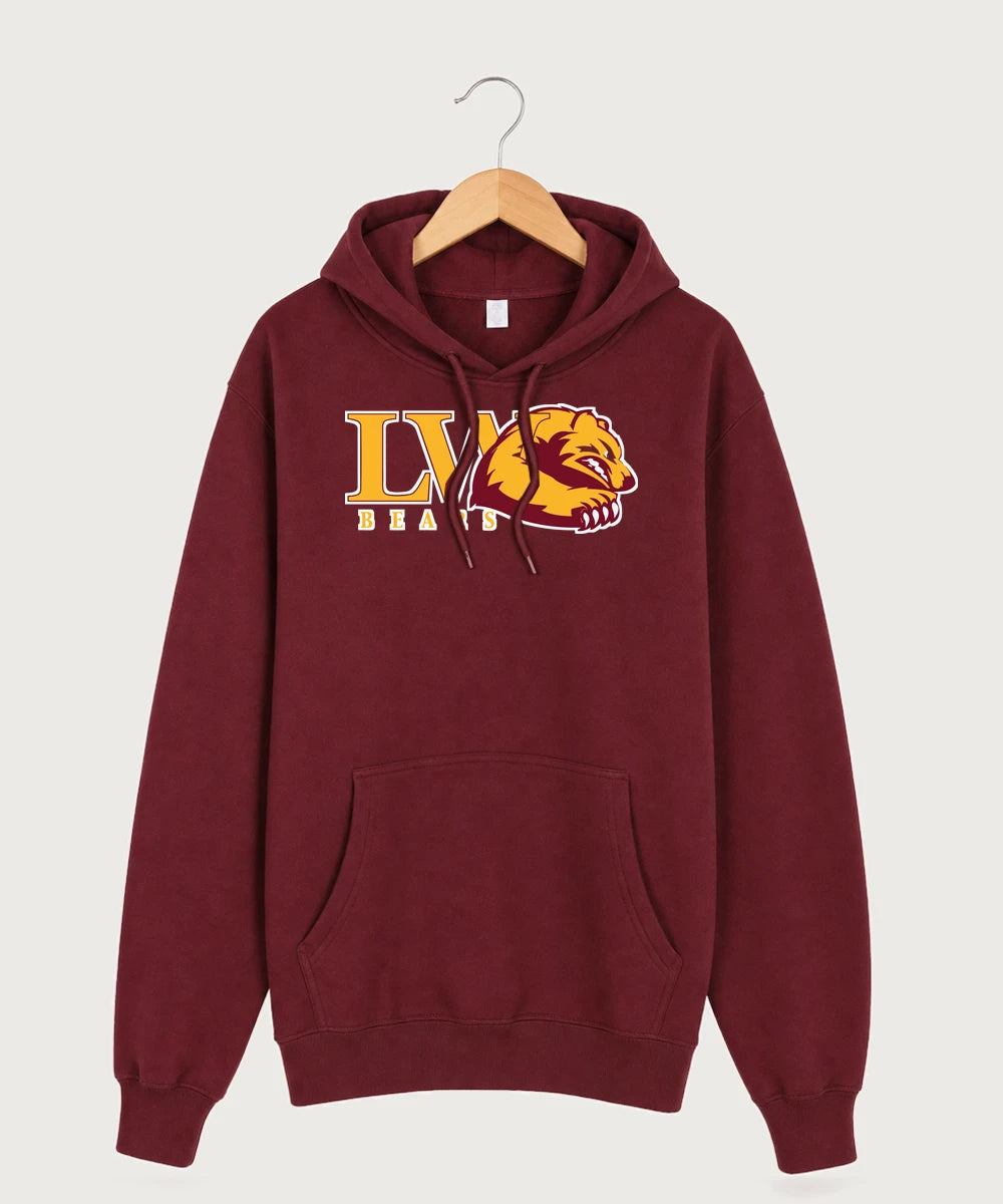 Lake of the Woods High School Football (Boys) - Burgundy Hoodie Value