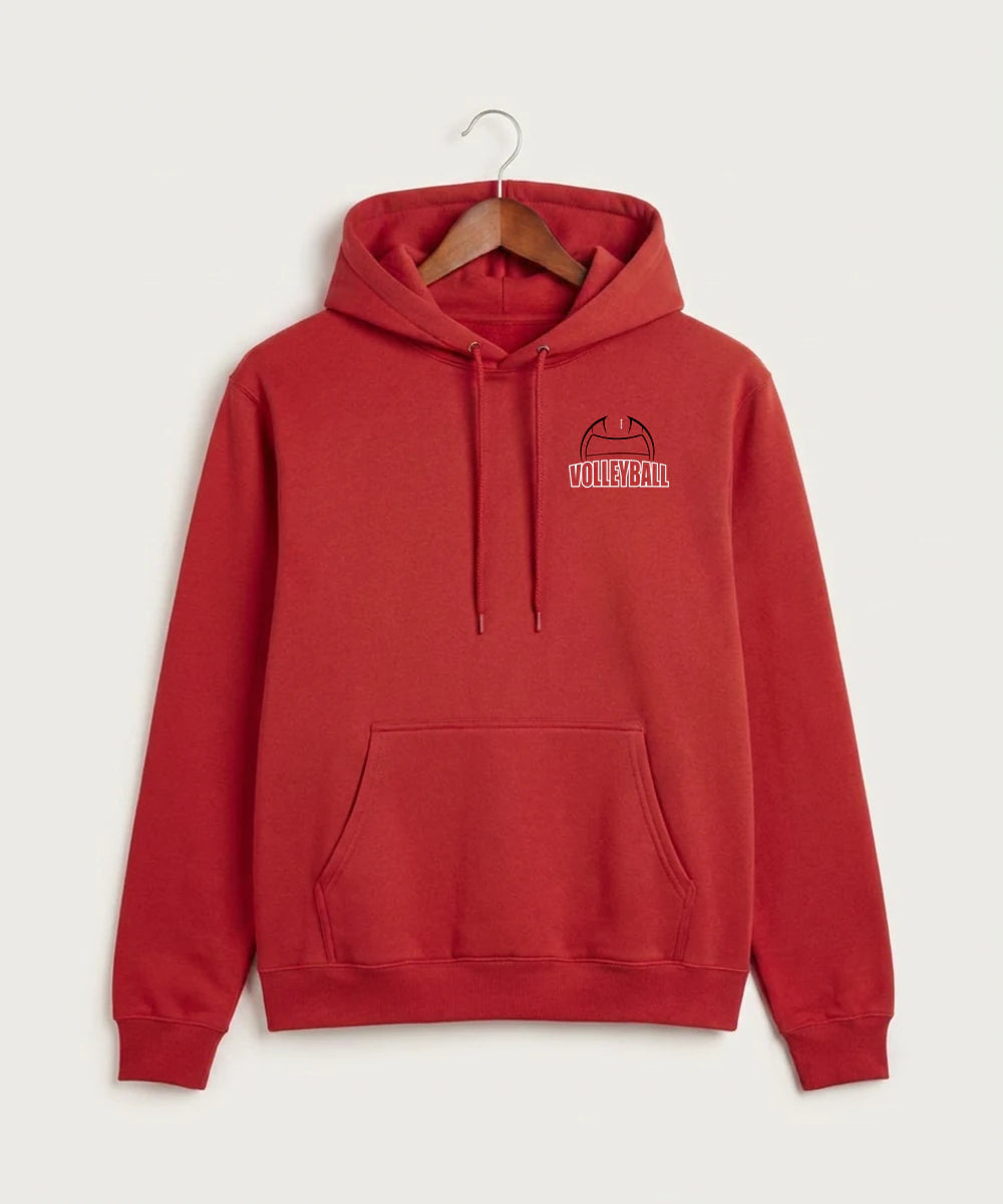 Mcgregor High School Volleyball (Girls) - Cardinal Hoodie Value - Left Chest