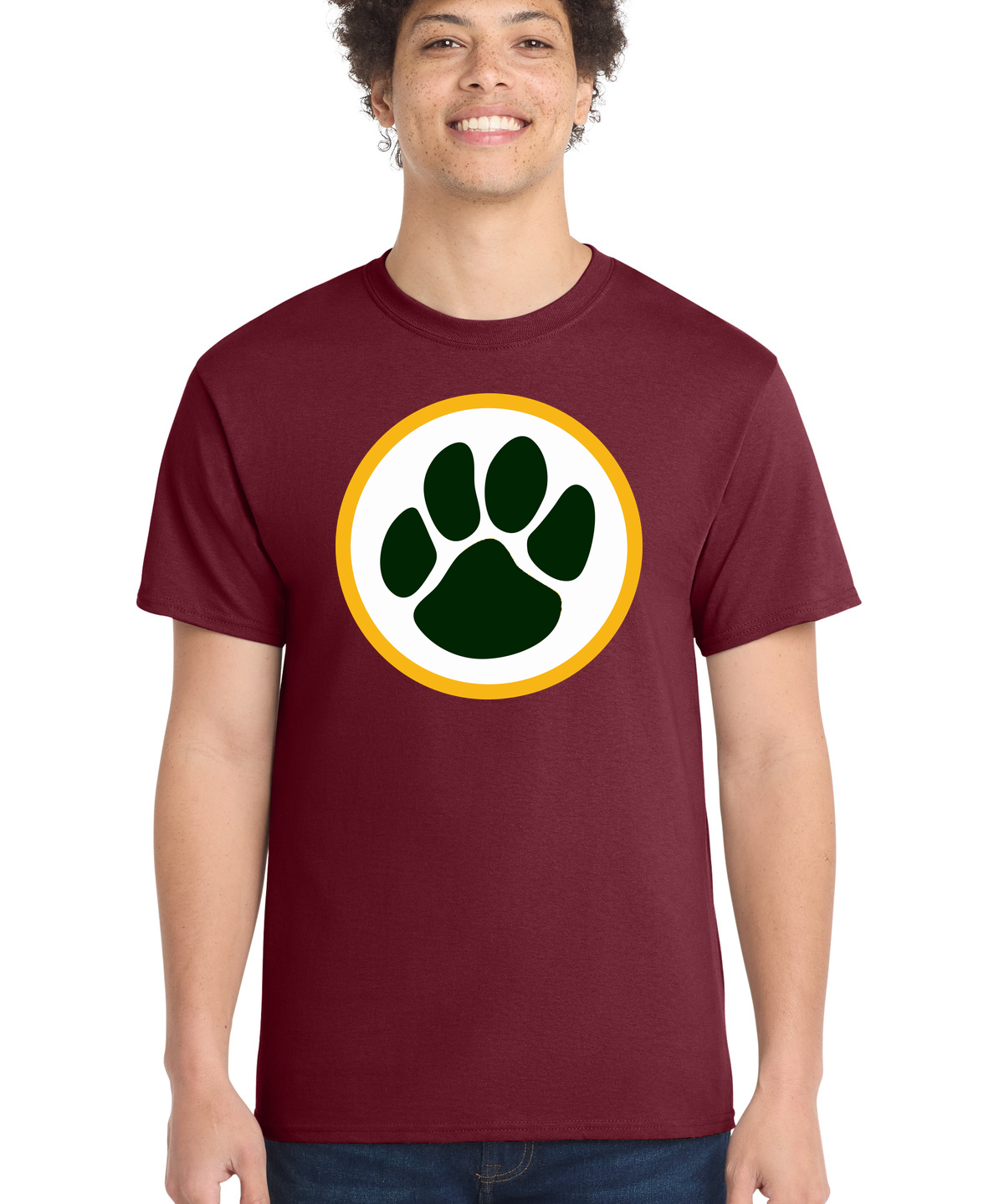 Ashwaubenon High School Football (Boys) - Cardinal Port & Co Core Cotton Tee. PC54
