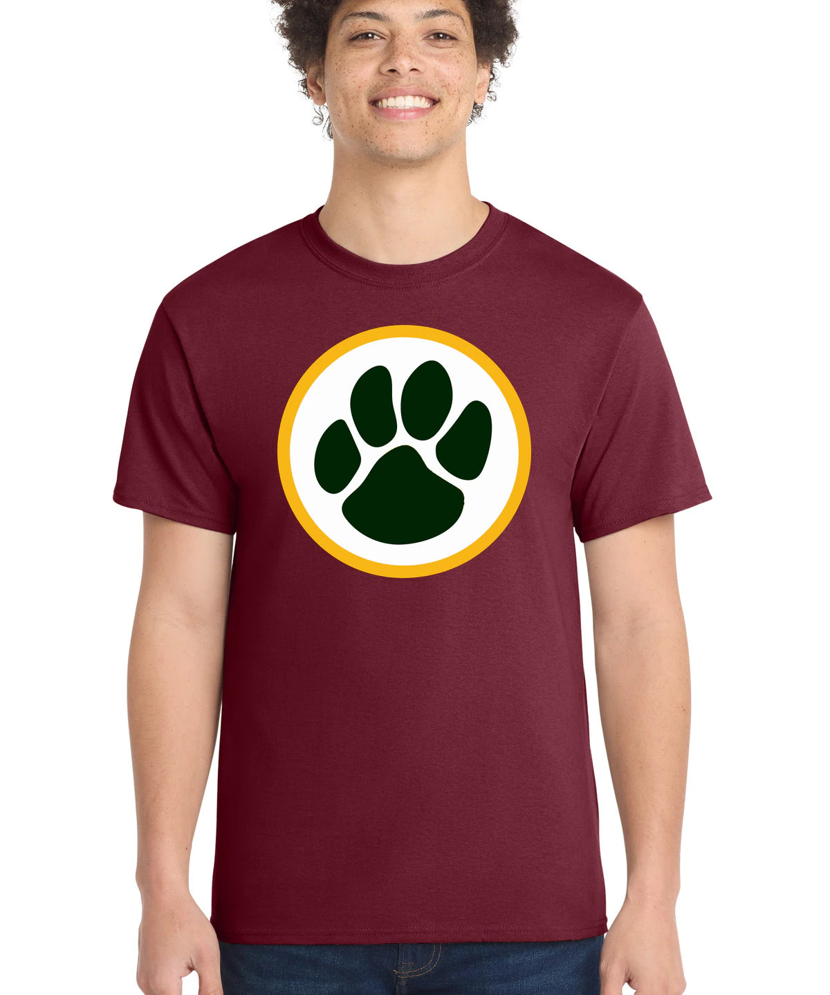 Ashwaubenon High School Football (Boys) - Cardinal Port & Co Core Cotton Tee. PC54