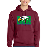 Maple River High School hockey_boys - Cardinal Port & Co Core Fleece Pullover Hooded Sweatshirt. PC78H