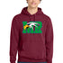 Maple River High School hockey_boys - Cardinal Port & Co Core Fleece Pullover Hooded Sweatshirt. PC78H