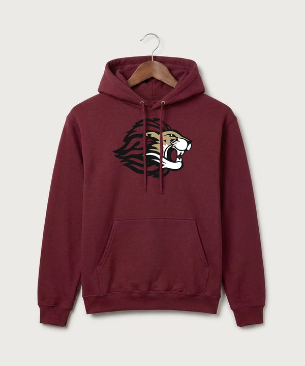 Spring Grove High School Football (Boys) - Cardinal Port & Co Core Fleece Pullover Hooded Sweatshirt. PC78H