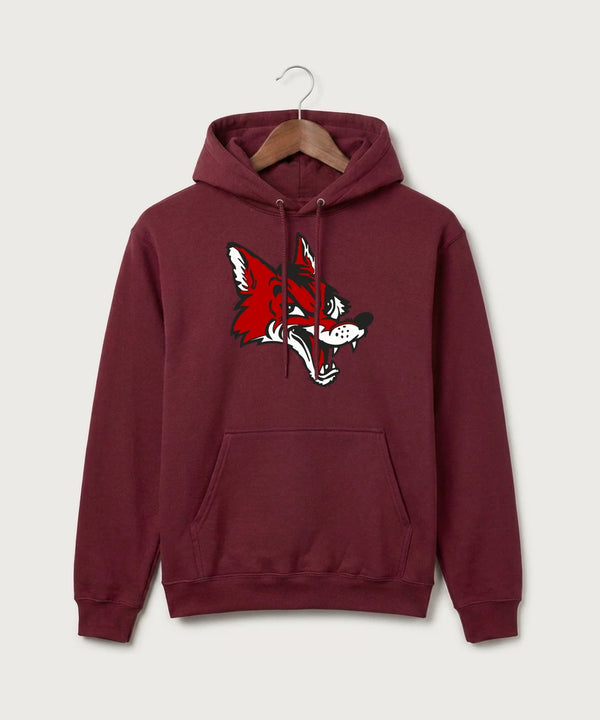 Ely Memorial High School Volleyball (Girls) - Cardinal Port & Co Core Fleece Pullover Hooded Sweatshirt. PC78H
