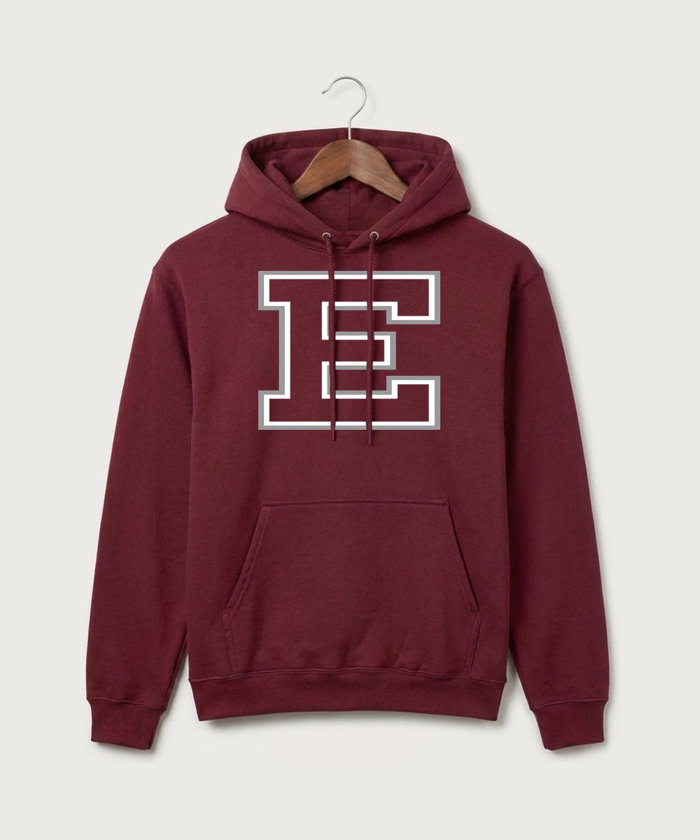 Duluth East High School Cheer (Coed) - Cardinal Port & Co Core Fleece Pullover Hooded Sweatshirt. PC78H