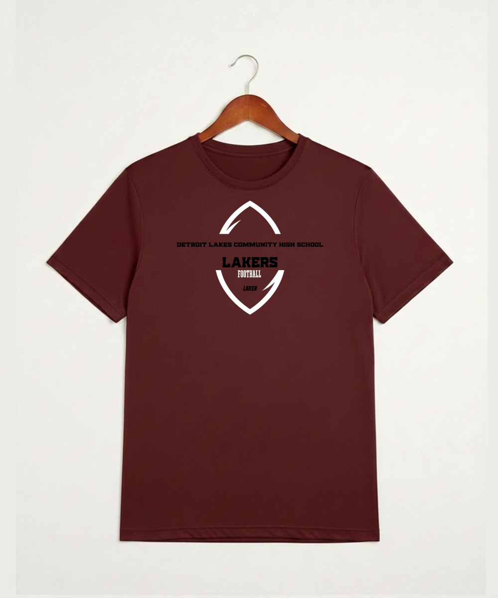 Detroit Lakes Community High School Football (Boys) - Cardinal Sport-Tek PosiCharge Competitor Tee. ST350
