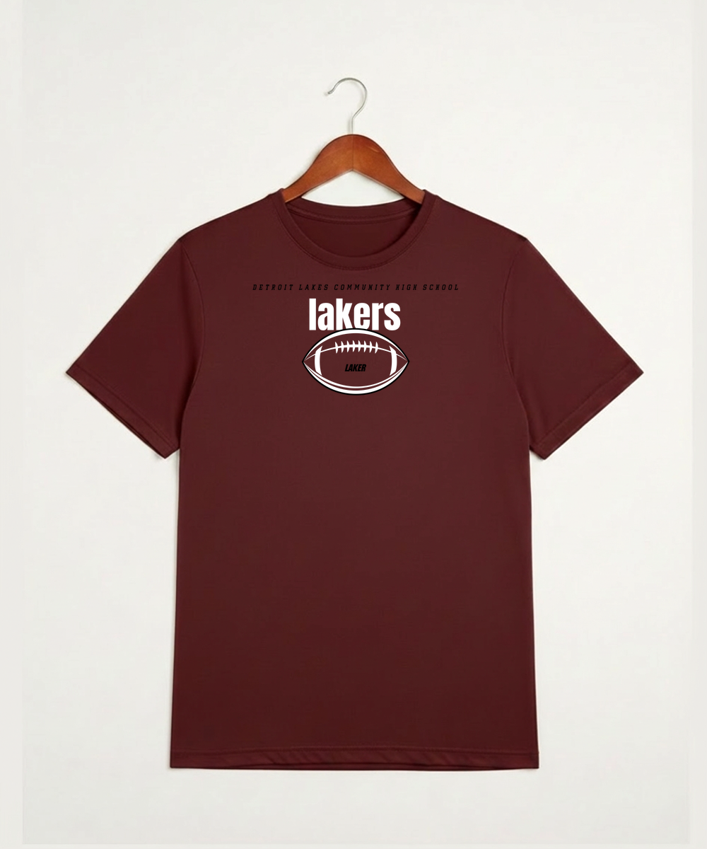 Detroit Lakes Community High School Football (Boys) - Cardinal Sport-Tek PosiCharge Competitor Tee. ST350