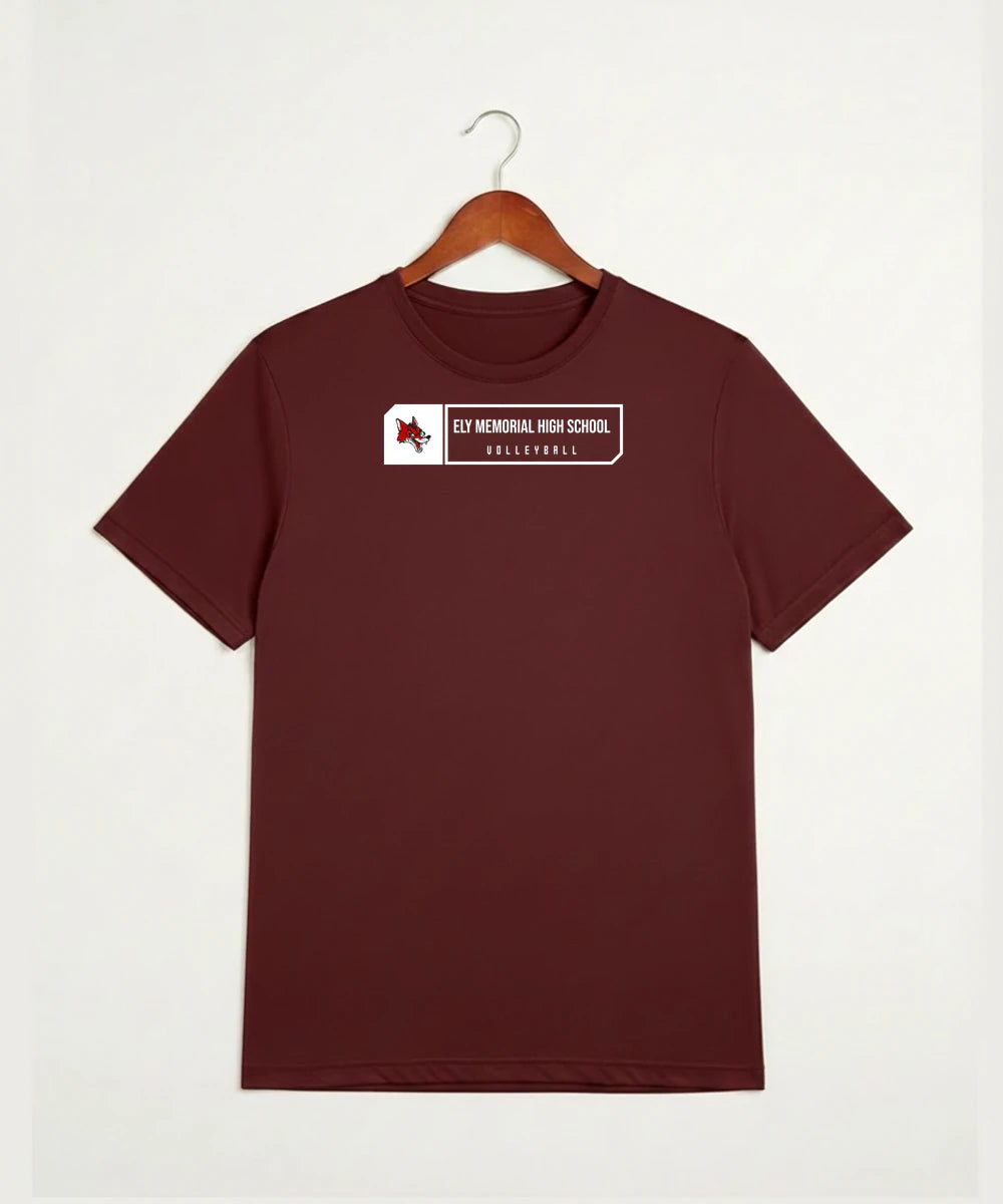 Ely Memorial High School Volleyball (Girls) - Cardinal Sport-Tek PosiCharge Competitor Tee. ST350