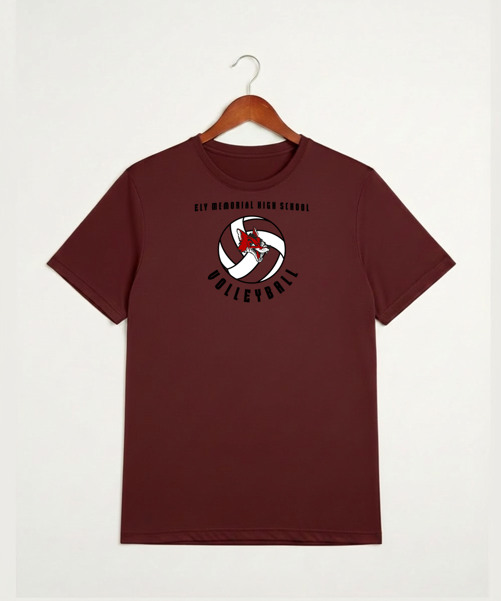Ely Memorial High School Volleyball (Girls) - Cardinal Sport-Tek PosiCharge Competitor Tee. ST350