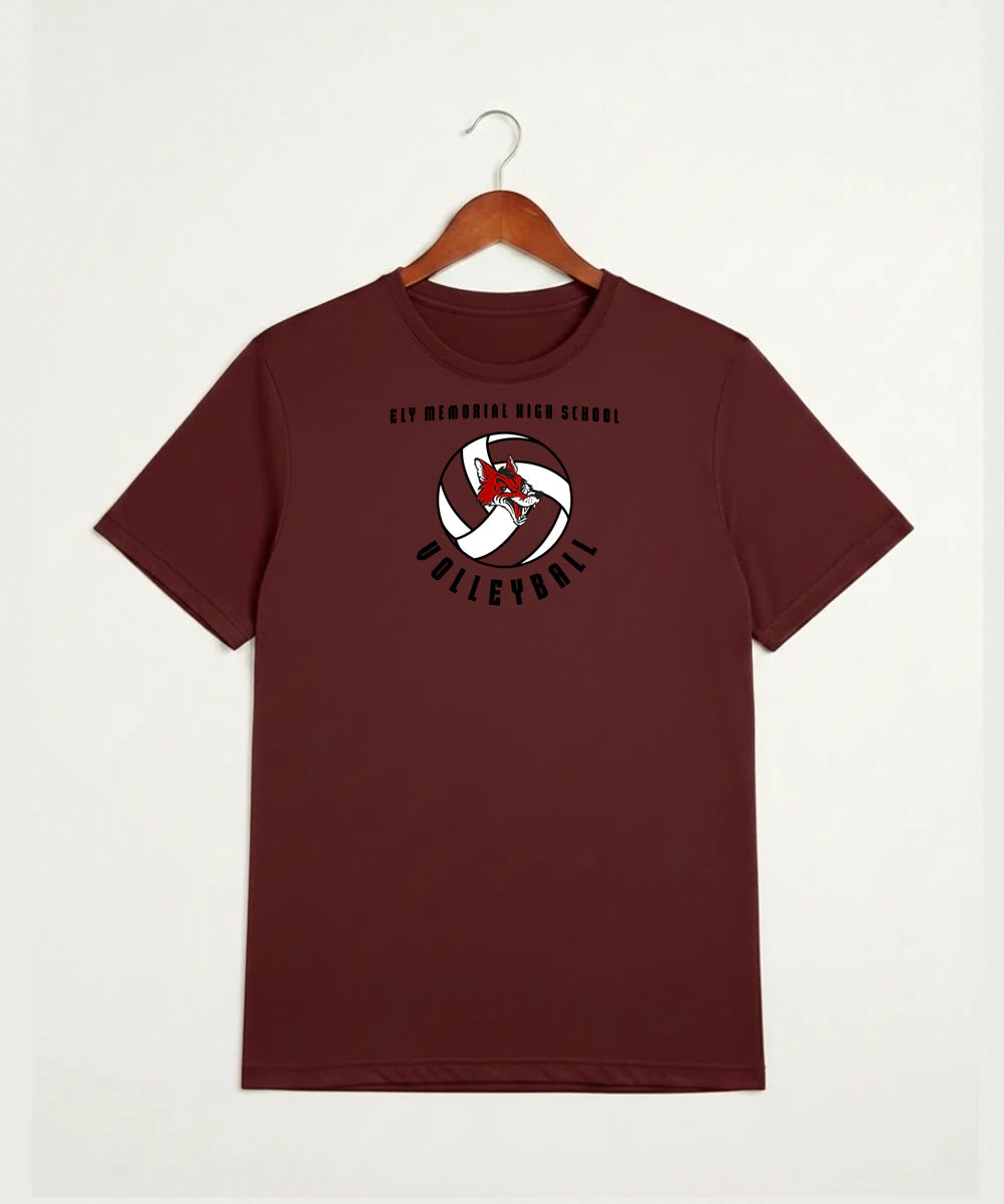Ely Memorial High School Volleyball (Girls) - Cardinal Sport-Tek PosiCharge Competitor Tee. ST350
