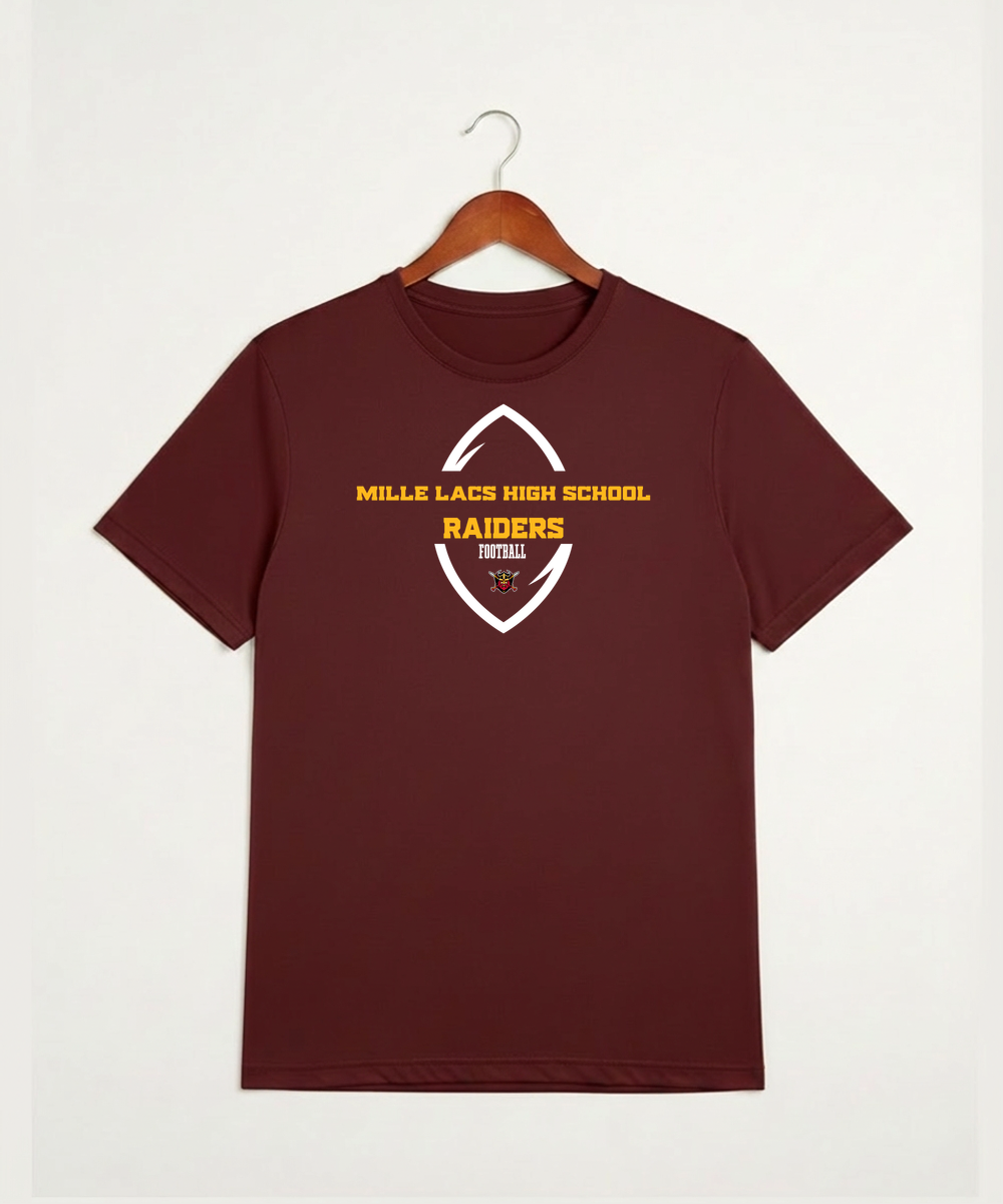 Mille Lacs High School Football (Boys) - Cardinal Sport-Tek PosiCharge Competitor Tee. ST350