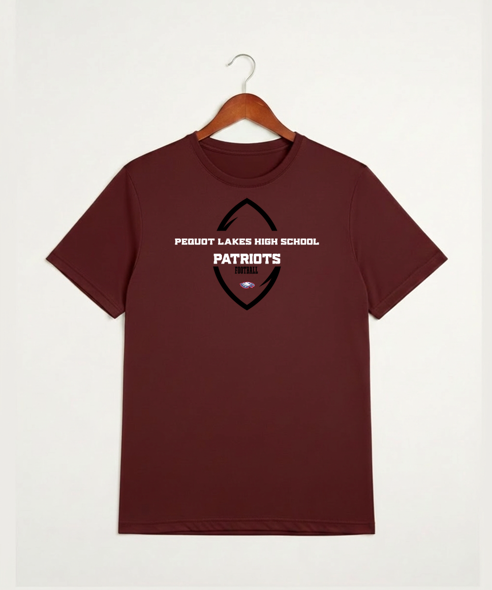 Pequot Lakes High School Football (Boys) - Cardinal Sport-Tek PosiCharge Competitor Tee. ST350