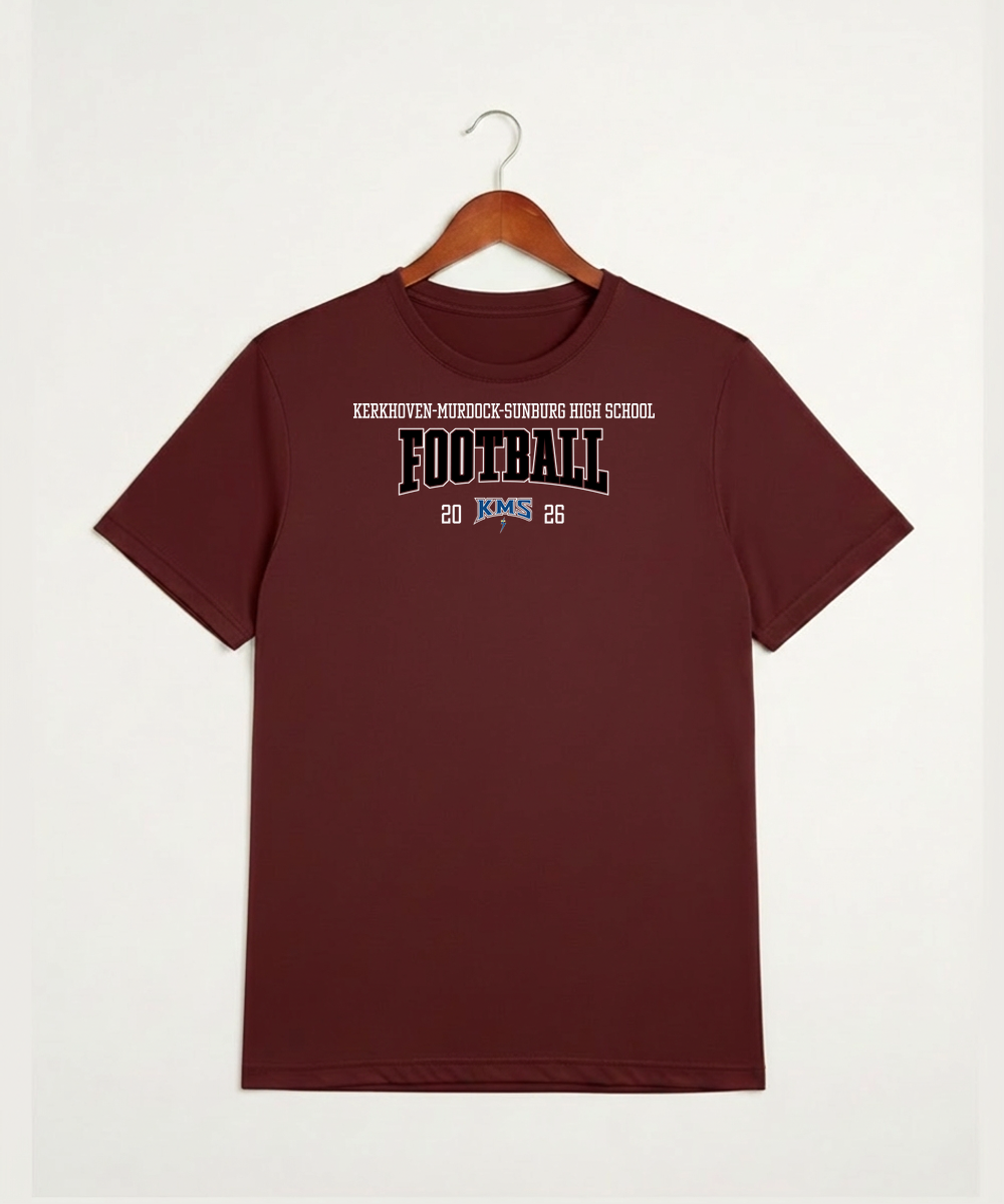 Kerkhoven-Murdock-Sunburg High School Football (Boys) - Cardinal Sport-Tek PosiCharge Competitor Tee. ST350