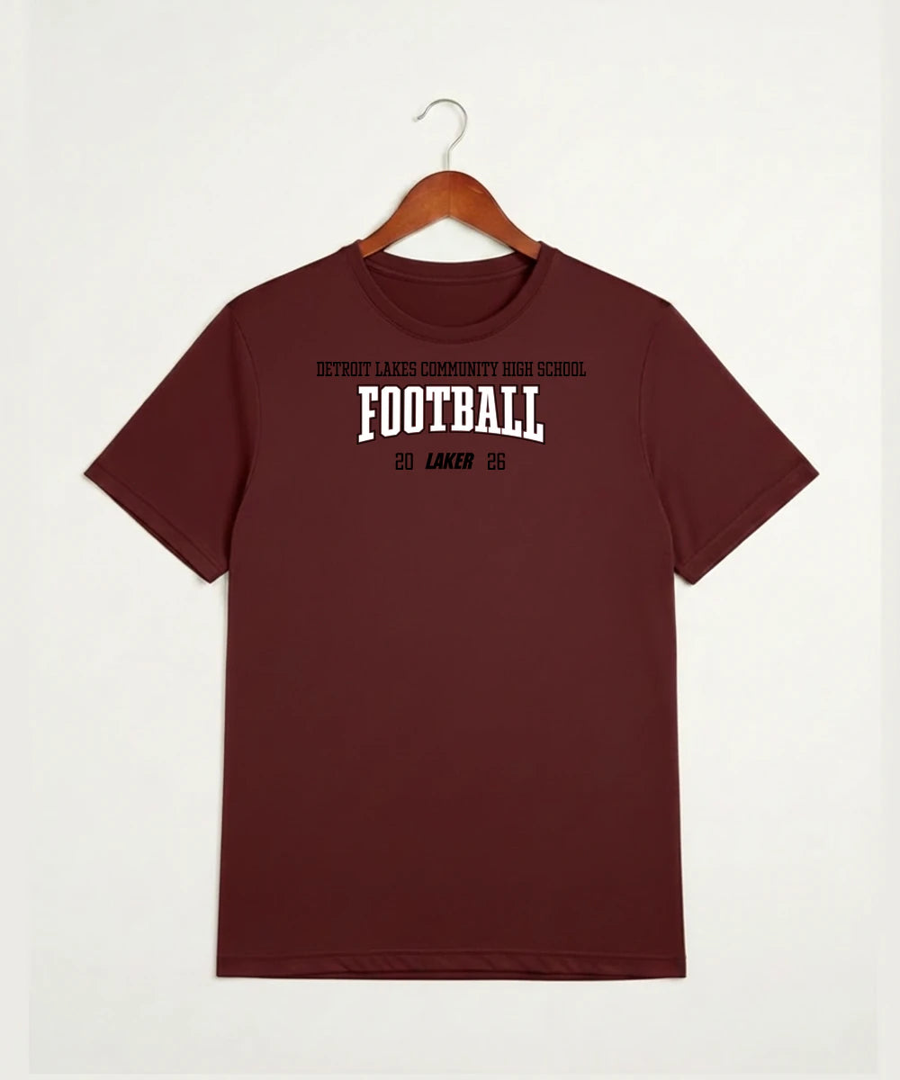 Detroit Lakes Community High School Football (Boys) - Cardinal Sport-Tek PosiCharge Competitor Tee. ST350