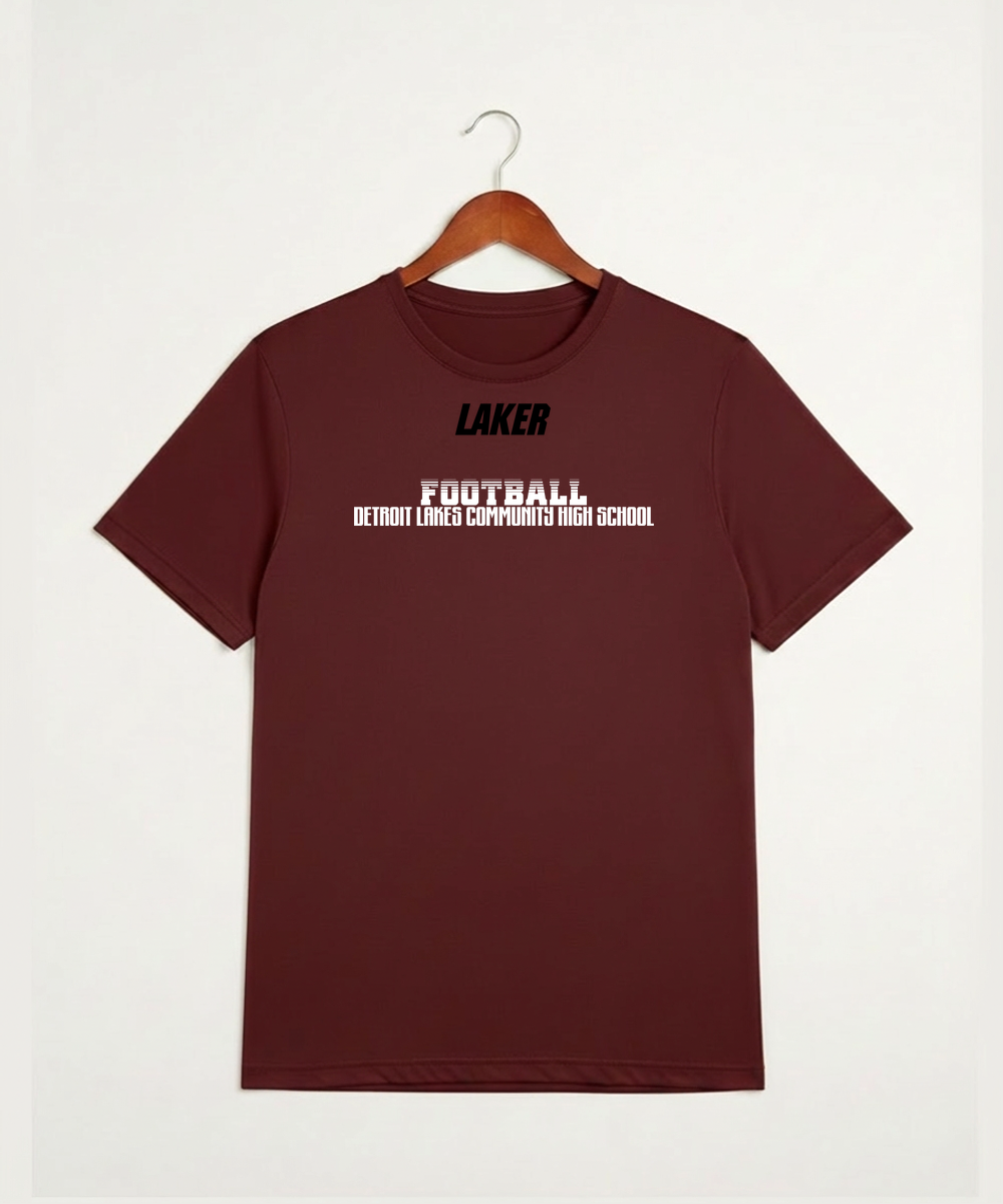 Detroit Lakes Community High School Football (Boys) - Cardinal Sport-Tek PosiCharge Competitor Tee. ST350