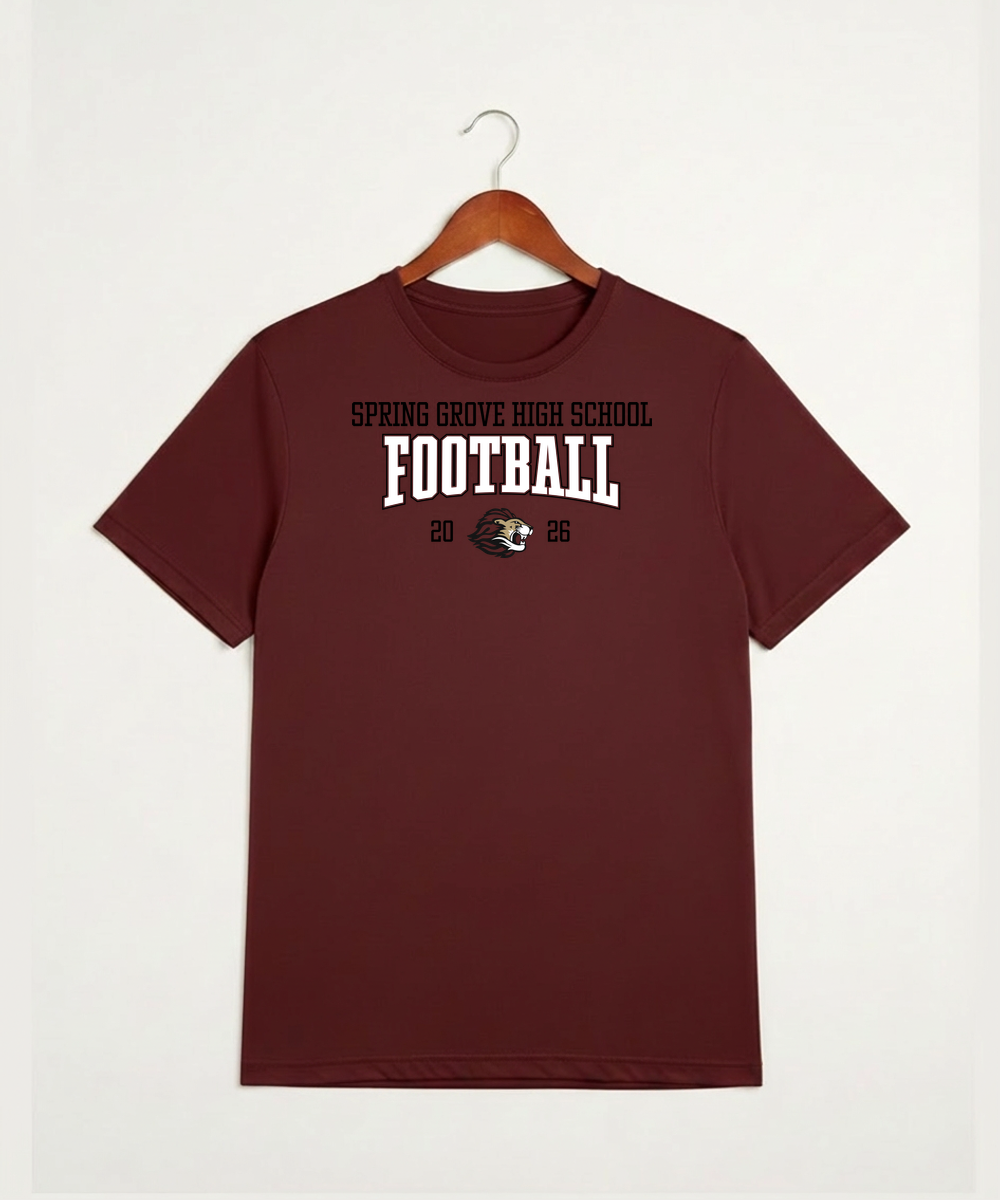 Spring Grove High School Football (Boys) - Cardinal Sport-Tek PosiCharge Competitor Tee. ST350