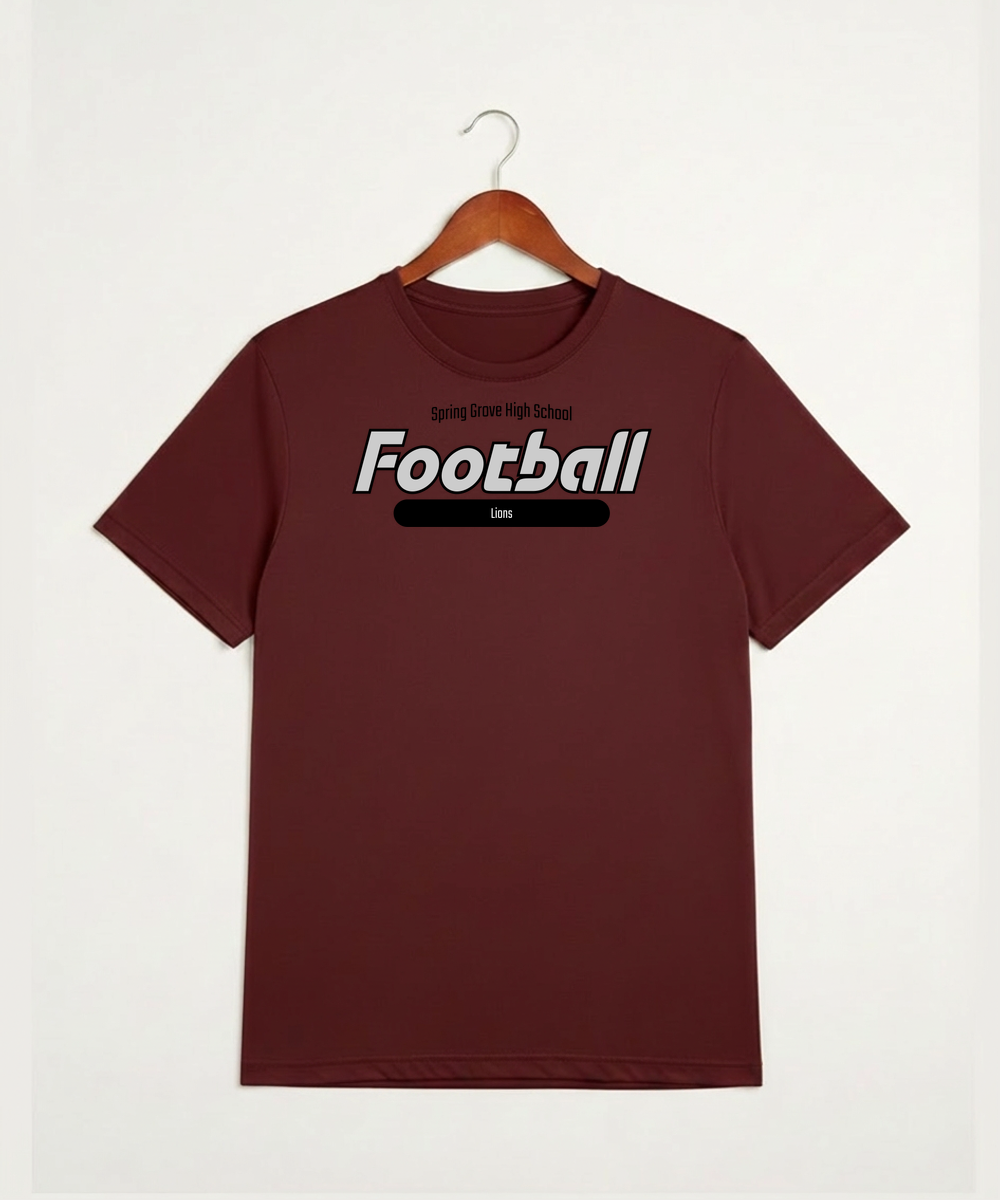 Spring Grove High School Football (Boys) - Cardinal Sport-Tek PosiCharge Competitor Tee. ST350