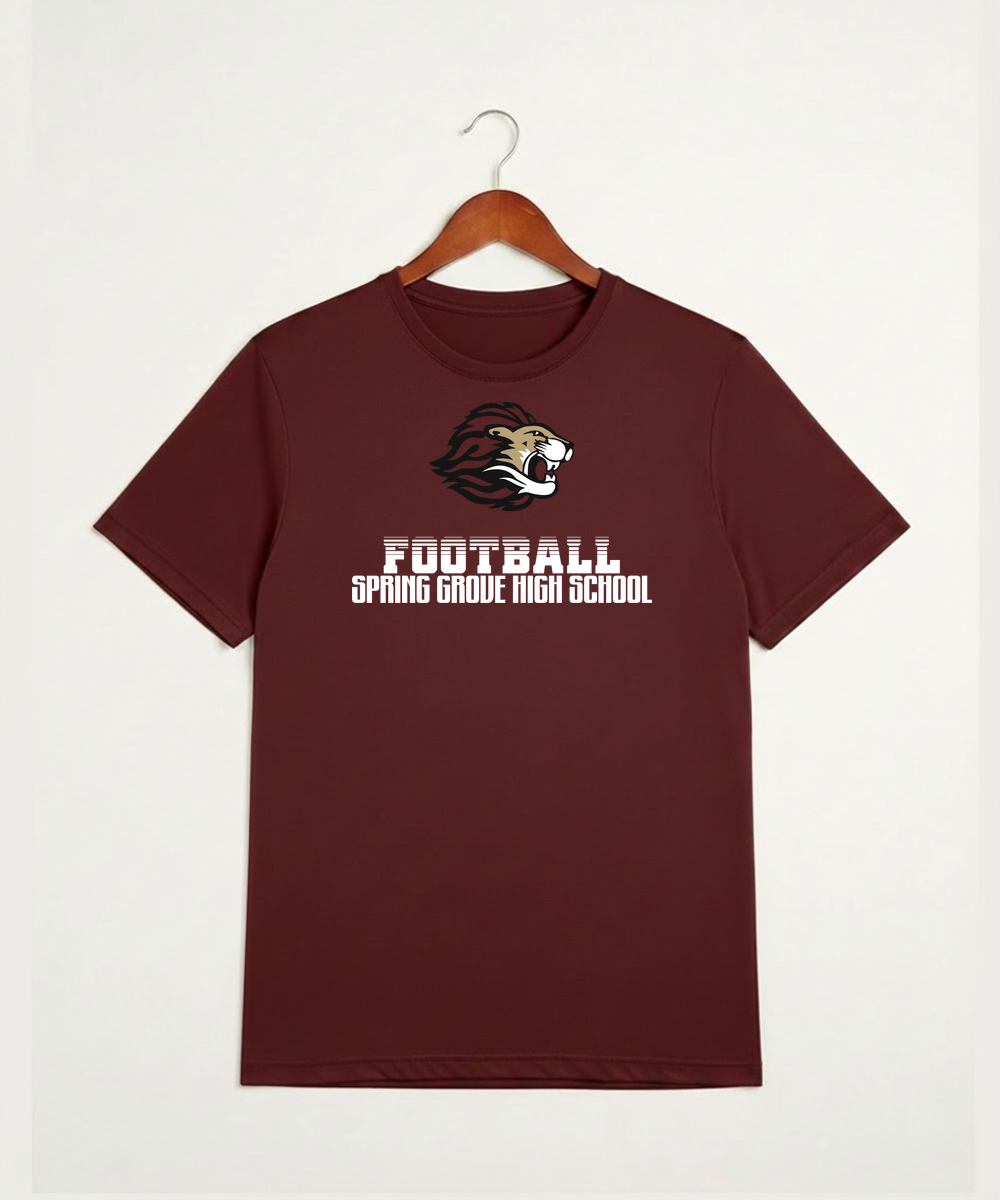Spring Grove High School Football (Boys) - Cardinal Sport-Tek PosiCharge Competitor Tee. ST350
