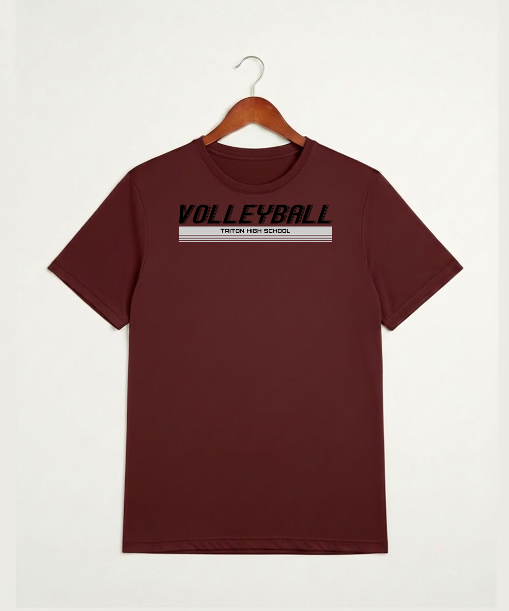 Triton High School Volleyball (Girls) - Cardinal Sport-Tek PosiCharge Competitor Tee. ST350