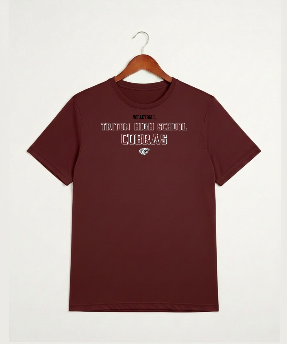 Triton High School Volleyball (Girls) - Cardinal Sport-Tek PosiCharge Competitor Tee. ST350