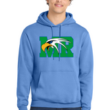 Maple River High School hockey_boys - Carolina Blue Port & Co Core Fleece Pullover Hooded Sweatshirt. PC78H