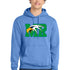 Maple River High School hockey_boys - Carolina Blue Port & Co Core Fleece Pullover Hooded Sweatshirt. PC78H