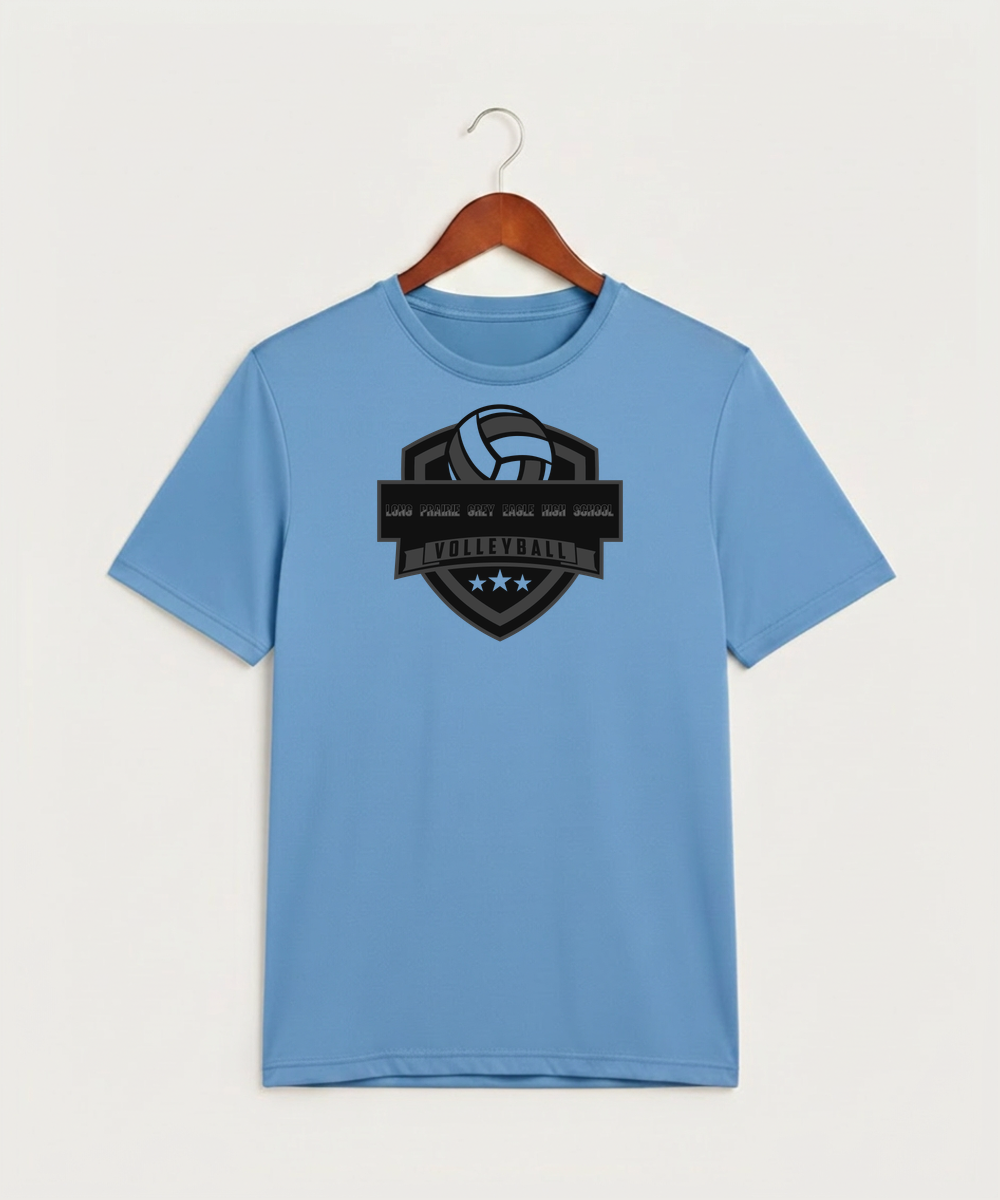 Long Prairie Grey Eagle High School Volleyball (Girls) - Carolina Blue Sport-Tek PosiCharge Competitor Tee. ST350